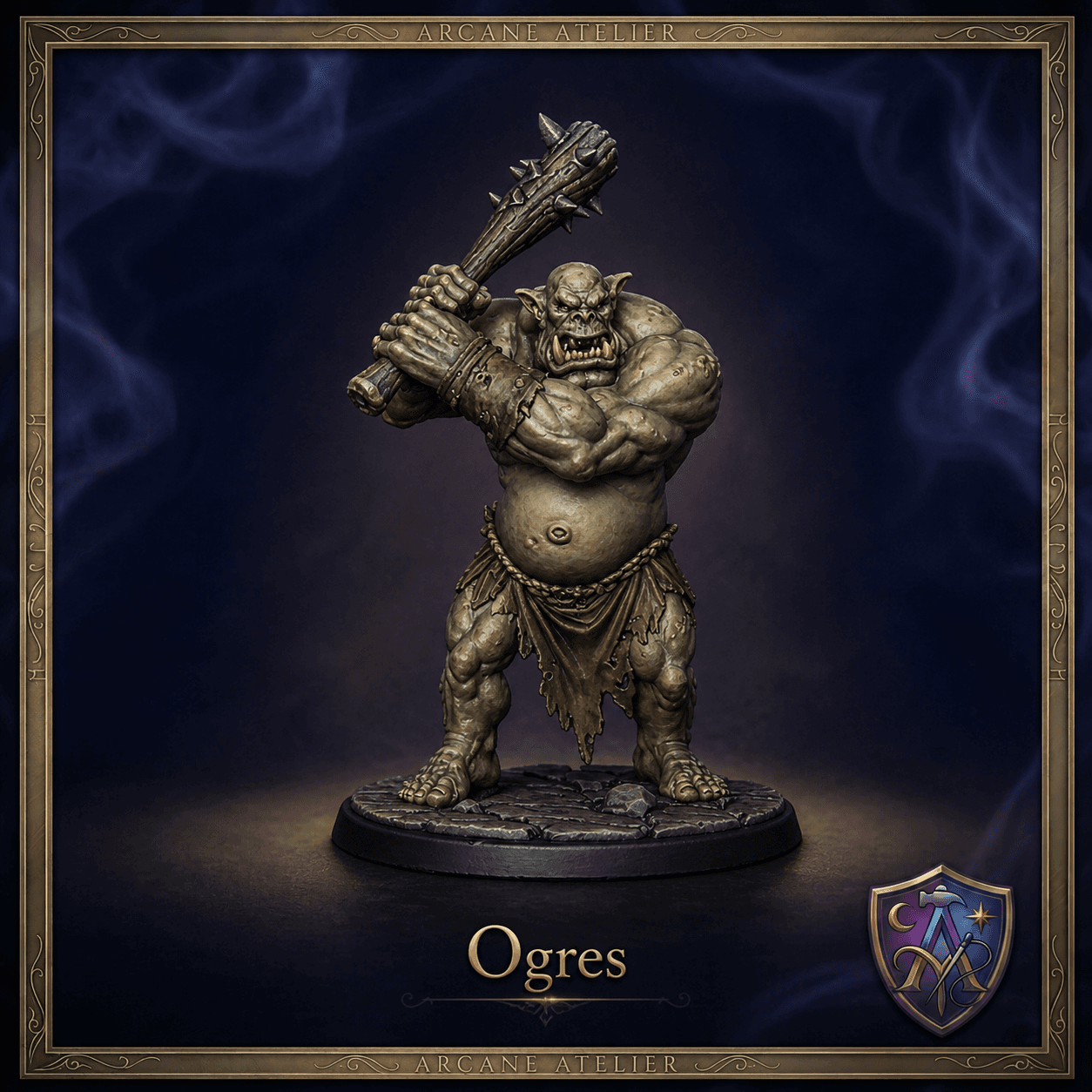 Ogres Oger Riese | DnD 32mm Resin Miniatur | Tabletop Pathfinder VTT