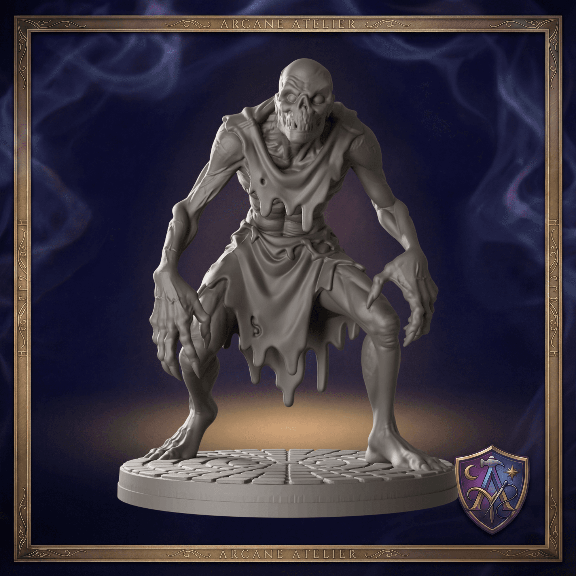 Untotes Geistwesen Bestie Miniatur 32mm | unbemalt Resin 3D-Druck | D&D Pathfinder DSA | TTRPG — Bild 1