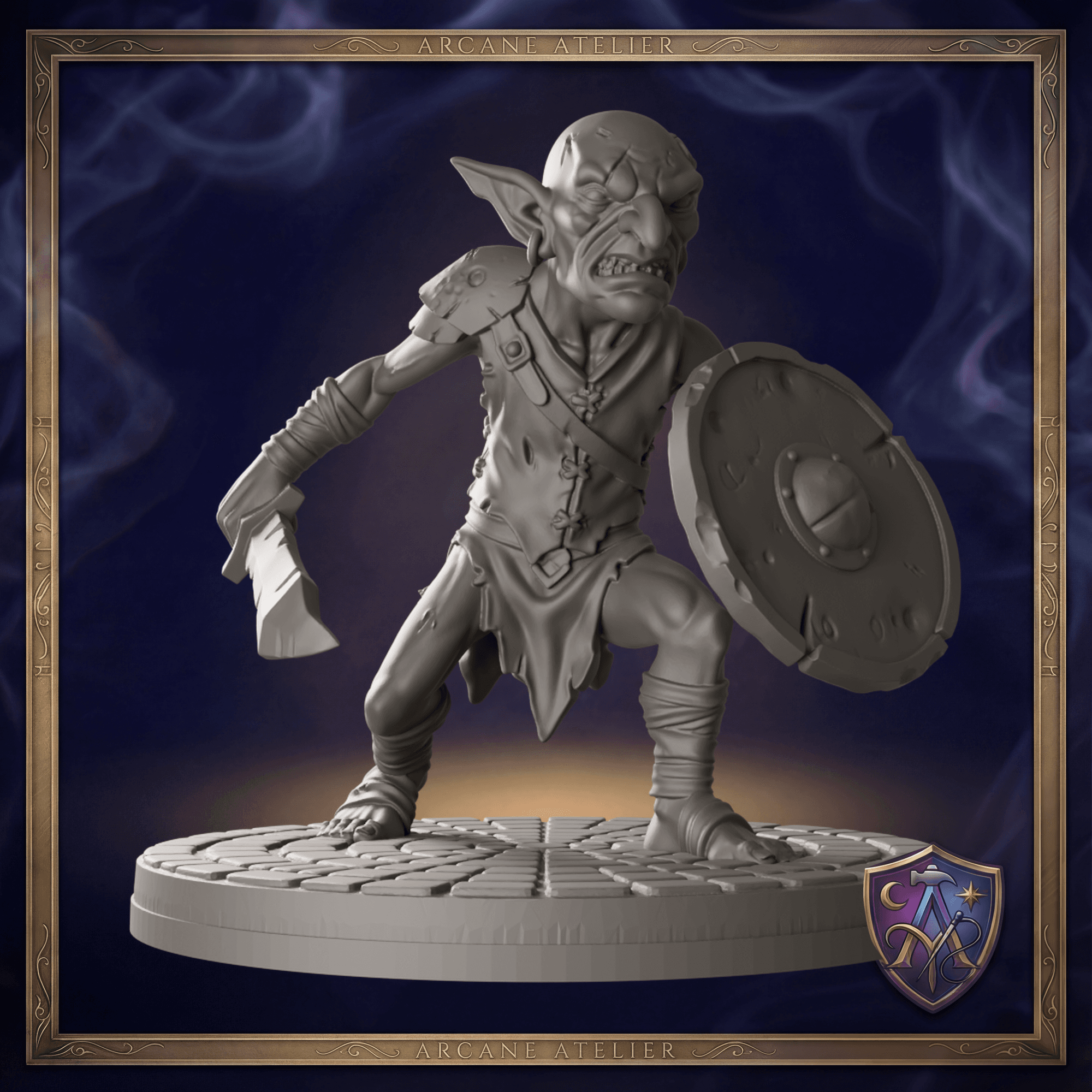 Goblin-Krieger mit Schwert und Schild — Bild 1