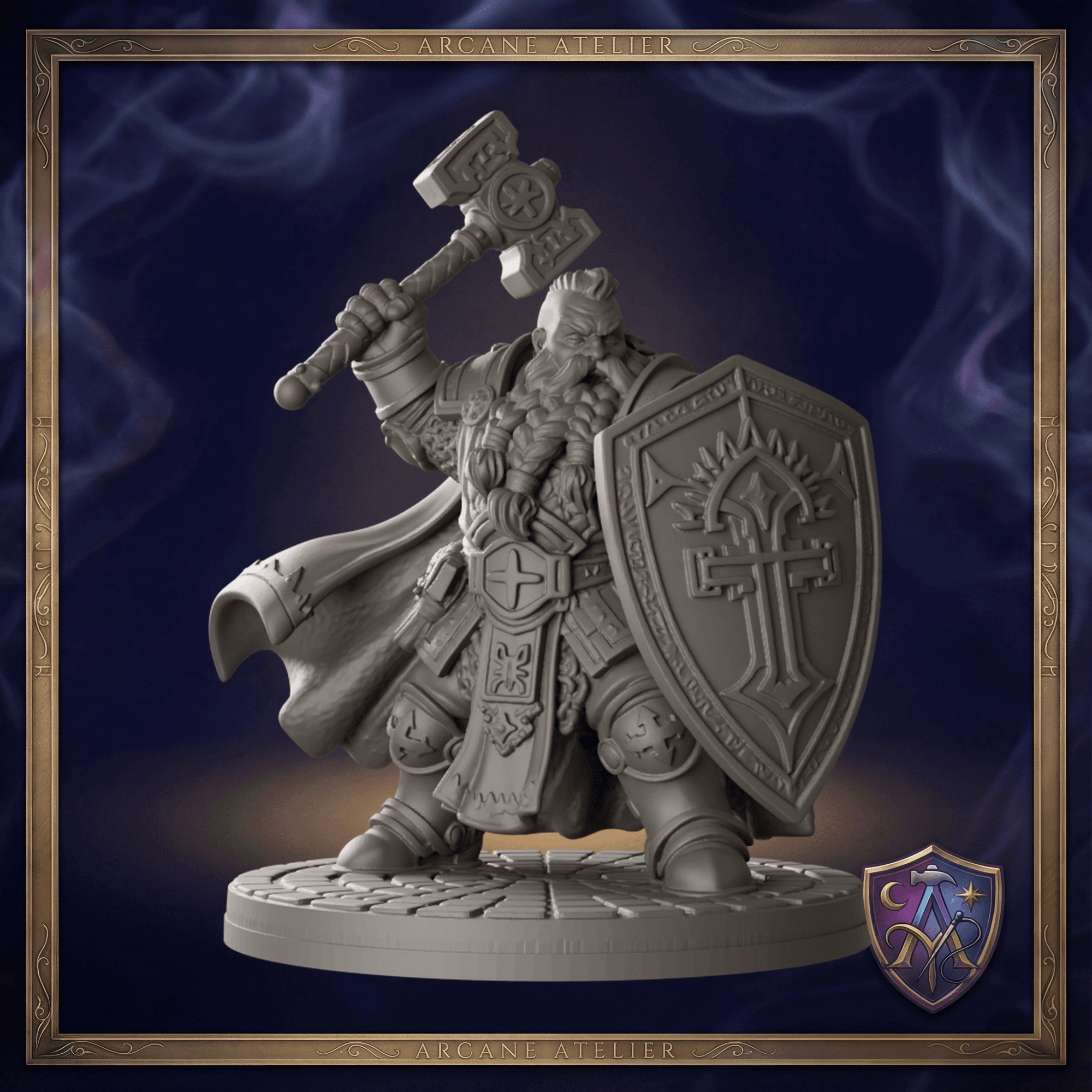 Zwerg-Paladin im Sturmangriff — Bild 1