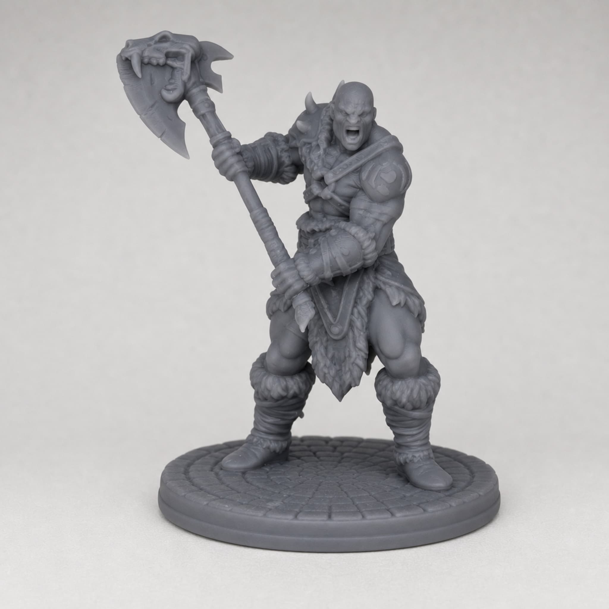Goliath Barbarian – Unpainted 32mm Resin Miniature for Tabletop RPGs — image 1