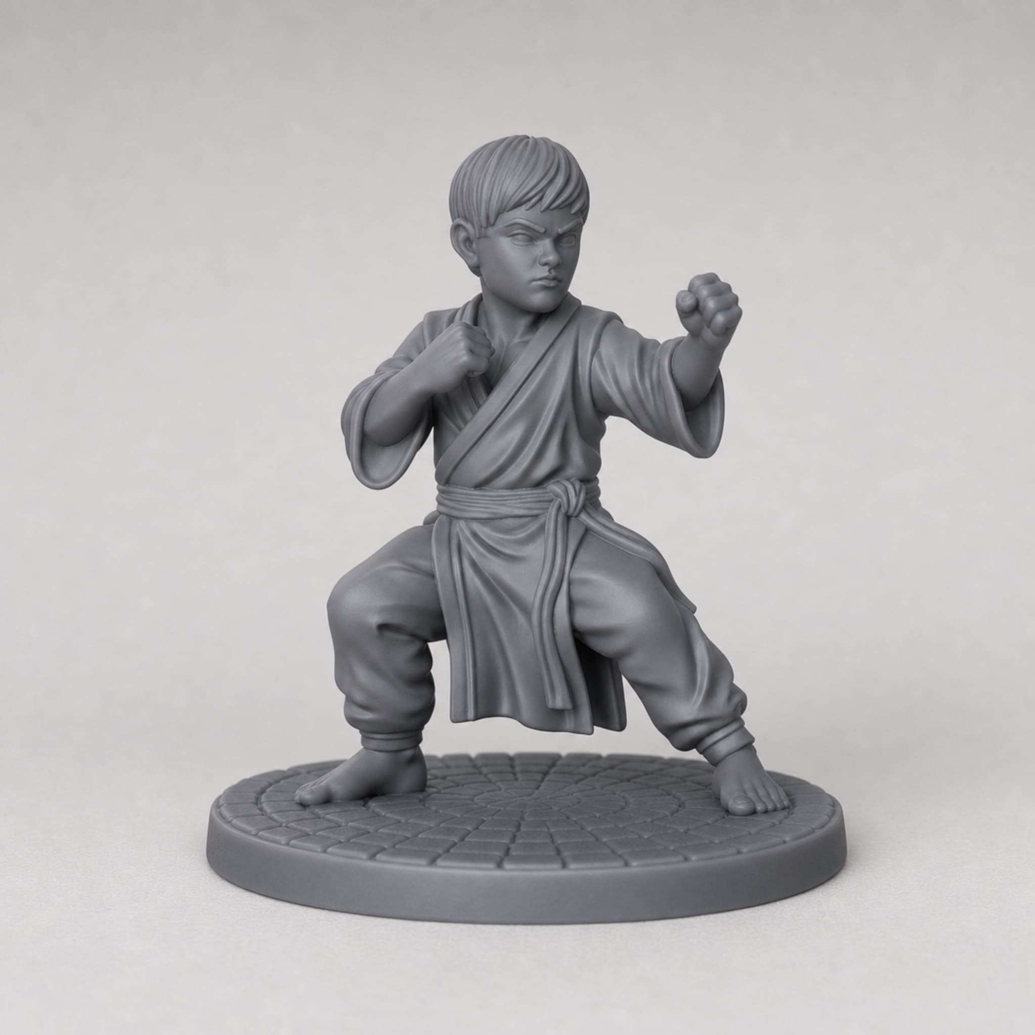 Halfling Monk – Unpainted 32mm Resin Miniature for Tabletop RPGs — image 1