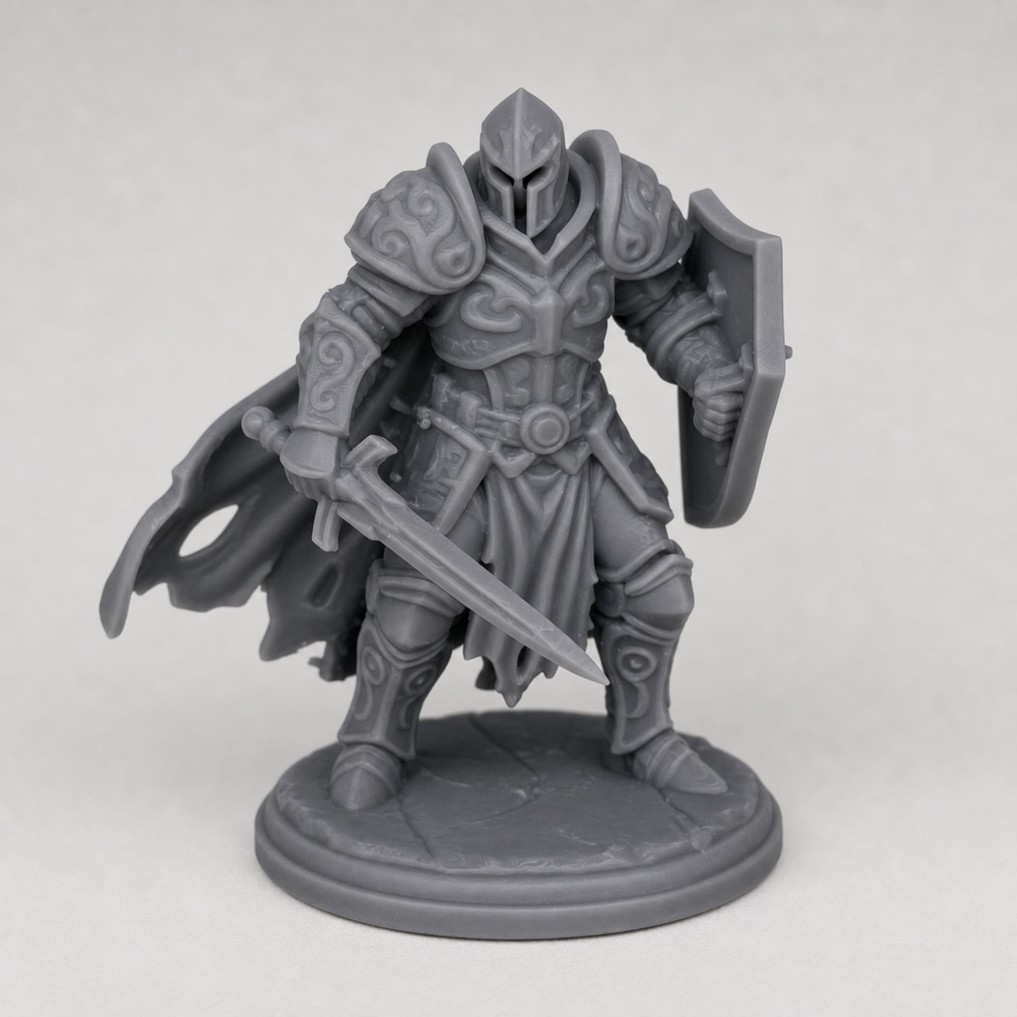 Construct Guardian – Unpainted 32mm Resin Miniature for Tabletop RPGs — image 1