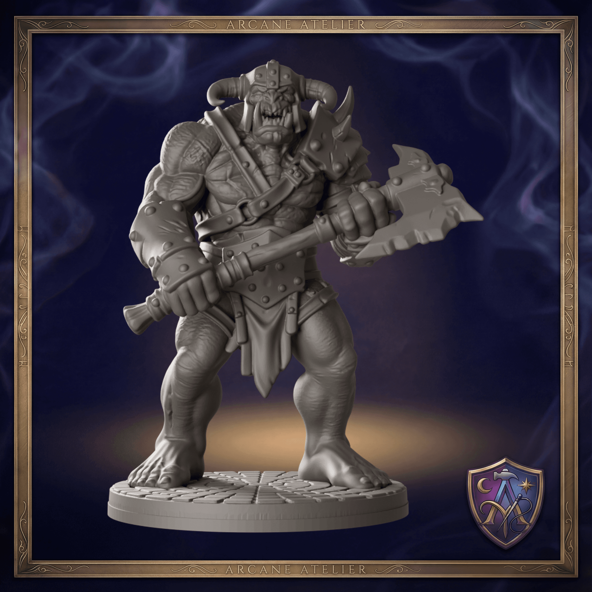 Ork-Krieger mit gezackter Axt — Bild 1