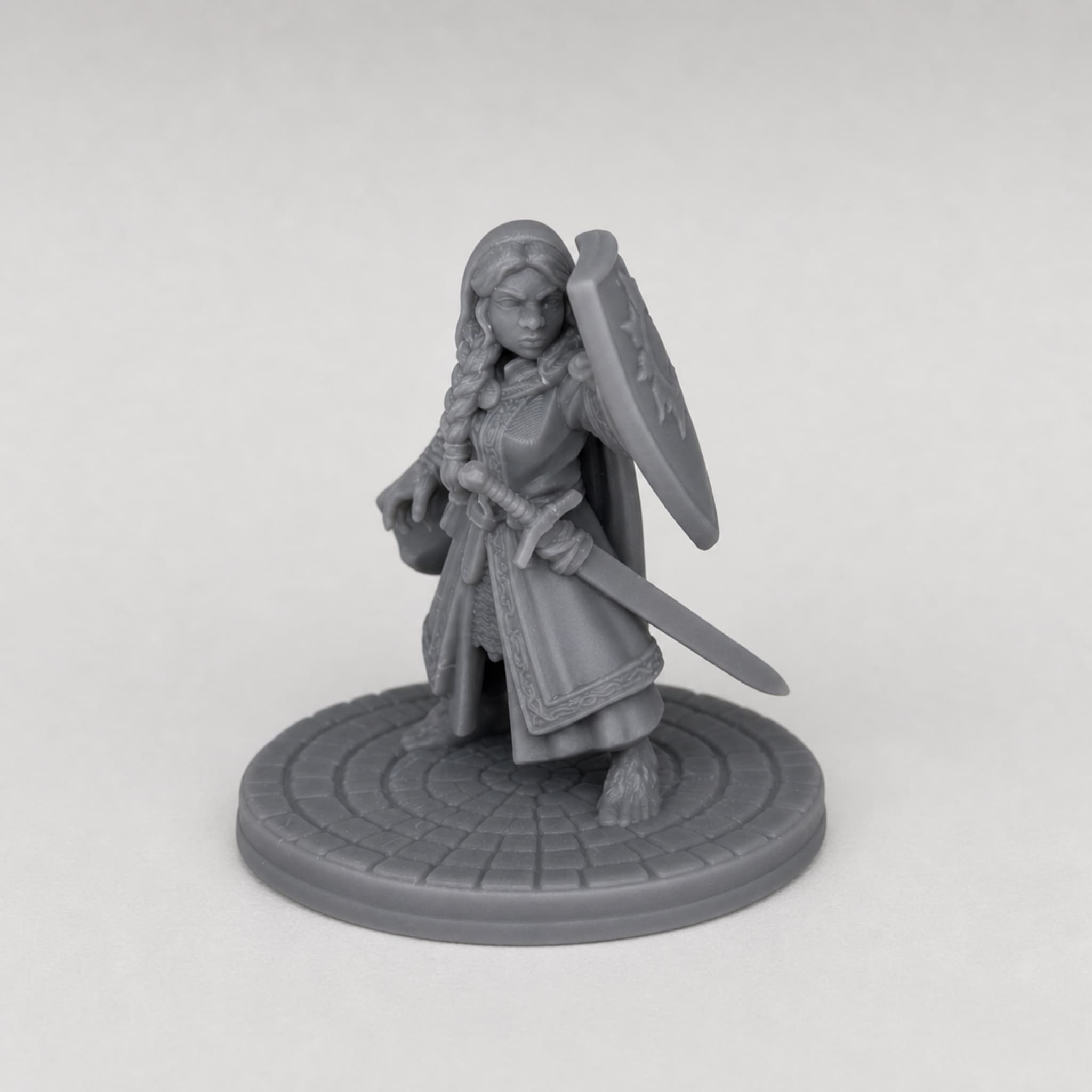Halfling Cleric – Unpainted 32mm Resin Miniature for Tabletop RPGs — image 1